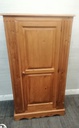 SINGLE DOOR SOLID PINE LOW WARDROBE