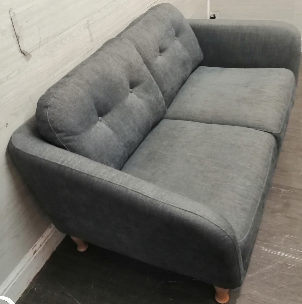 NEAT TWO SEATER  GREY TONED SOFA