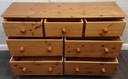 Quality Solid Pine Large Seven Drawer Merchant Style Chest