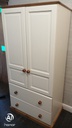 QUALITY SHAKER STYLE CREAM WARDROBE WITH DRAWERS