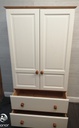 QUALITY SHAKER STYLE CREAM WARDROBE WITH DRAWERS
