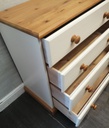 QUALITY SHAKER STYLE CREAM CHEST OF FOUR DRAWERS