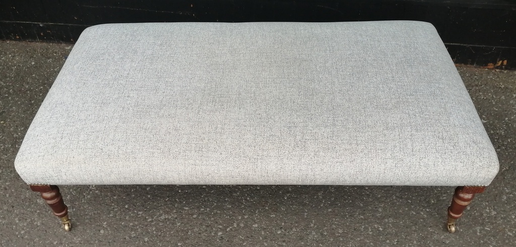 Lovely large grey coffee table footstool