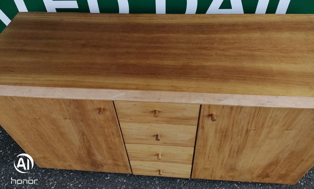 Quality Cherry Wood Sideboard With Drawers From Heals