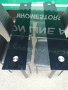BLACK GLASS TABLE AND 4 CHAIRS