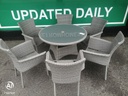 garden table and 6 chairs