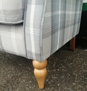 Sherlock Holmes Style High Back Armchair &amp; Footstool Set
