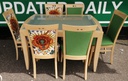 LOVELY EXTENDING TABLE AND 6 CHAIRS