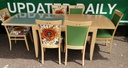 LOVELY EXTENDING TABLE AND 6 CHAIRS