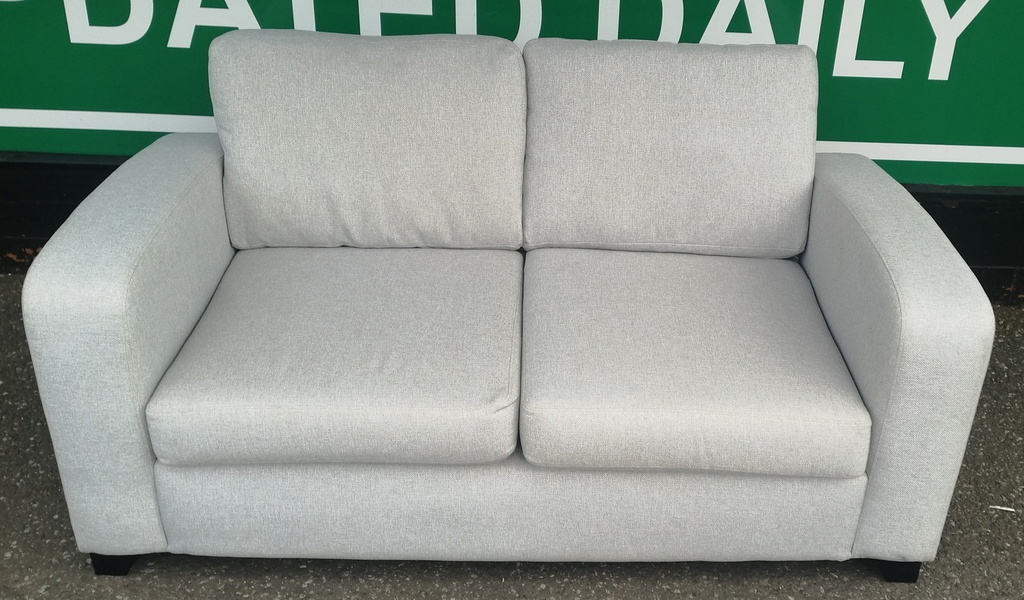 LOVELY DFS GREY 2 SEATER SOFA