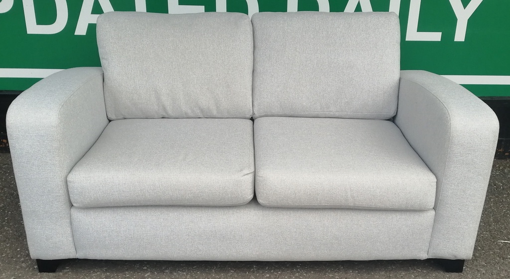 LOVELY DFS GREY 2 SEATER SOFA