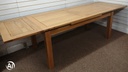 QUALITY LARGE OAK EXTENDING DINING TABLE