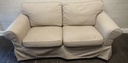 CREAM IKEA ‘EKTORP’ TWO SEATER SOFA