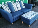 LOVELY DFS SOFA AND MATCHING FOOTSTOOL