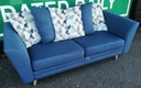 LOVELY DFS SOFA AND MATCHING FOOTSTOOL