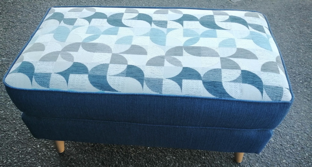 LOVELY DFS SOFA AND MATCHING FOOTSTOOL