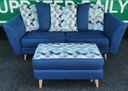 LOVELY DFS SOFA AND MATCHING FOOTSTOOL