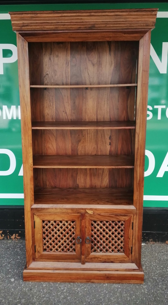 Quality Sheesham Cupboard Base Bookcase