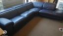 STUNNING LARGE LEATHER CORNER SOFA WITH RECLINERR