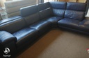 STUNNING LARGE LEATHER CORNER SOFA WITH RECLINERR