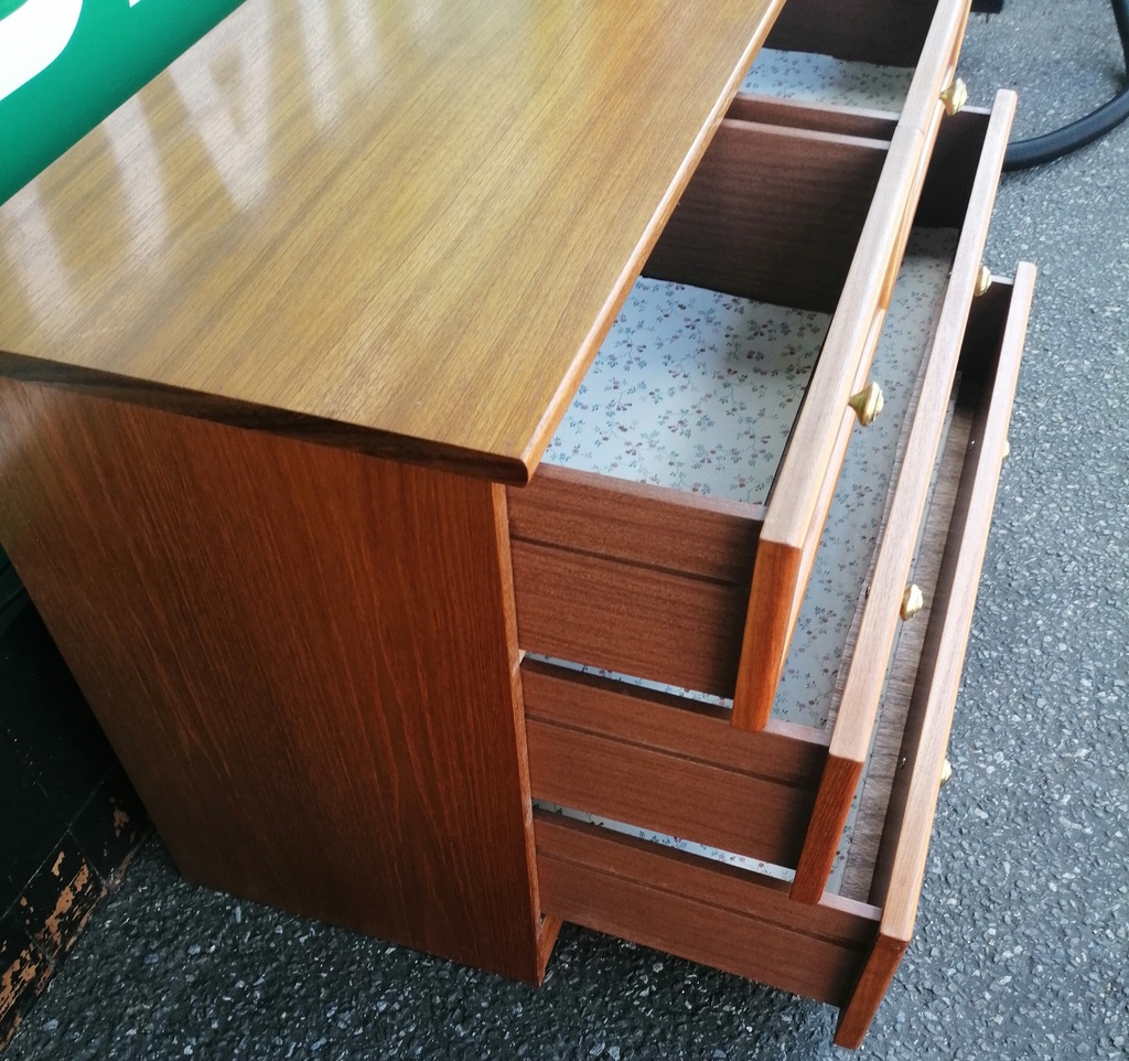 G PLAN RETRO TEAK FOUR DRAWER CHEST