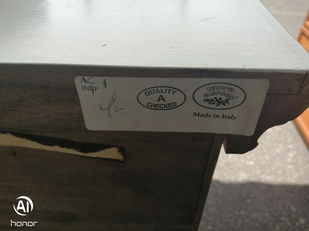 Laura Ashley Off White Shabby Chic  Chest of Four Drawers