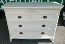 Laura Ashley Off White Shabby Chic  Chest of Four Drawers