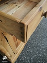 Part glazed pine dresser