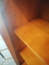 Lovely Repro Yew Glazed Display Unit / Bookcase
