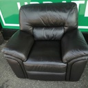 Quality Dark Brown Leather Armchair