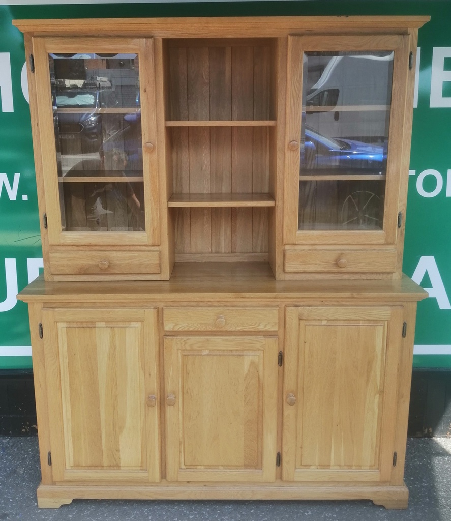 LOVELY PART GLAZED OAK DRESSER