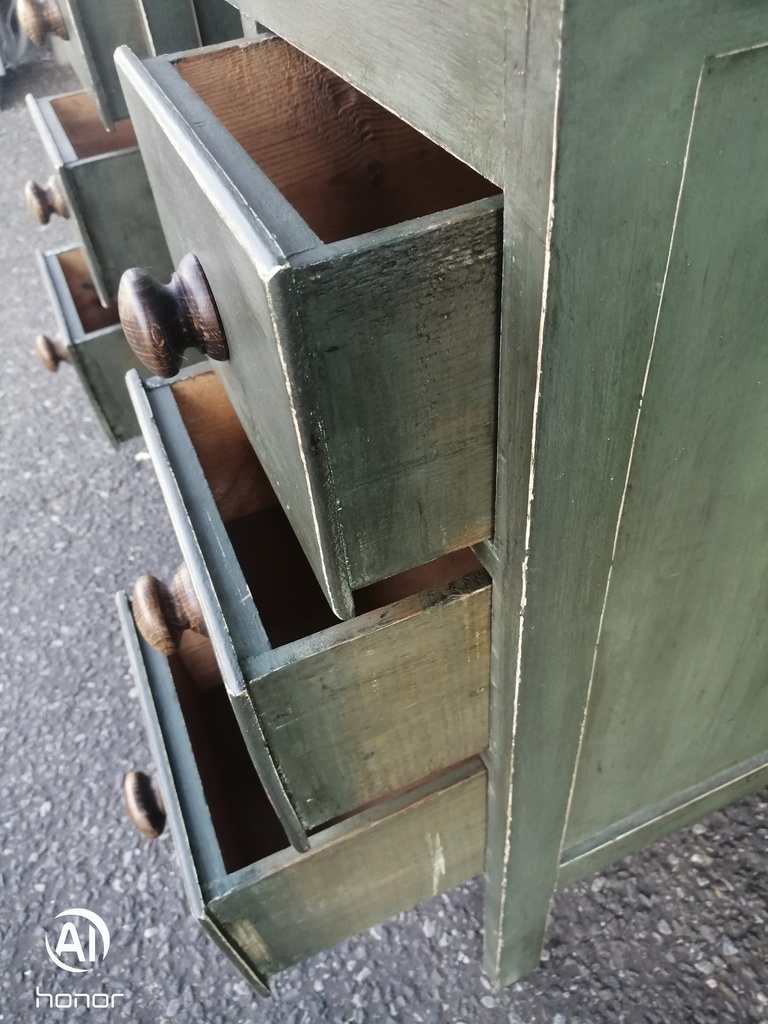 LOVELY KIDS SHABBY CHIC GREEN PAINTED DESK