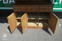 SOLID PINE TRIPLE CUPBOARD DRESSER