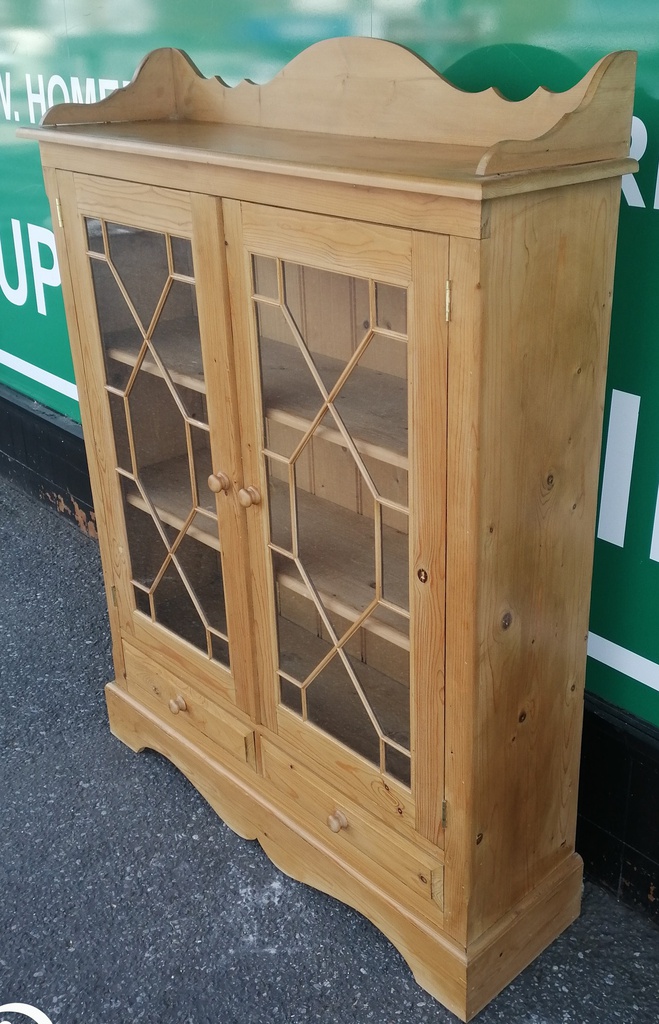 Glazed fronted display unit / bookcase