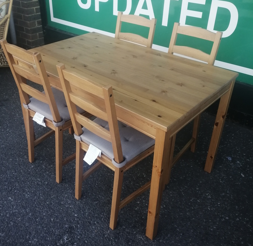 IKEA Neat PineTable and Four Chairs Set