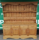 Quality large solid pine glazed display unit