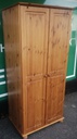 Double pine wardrobe