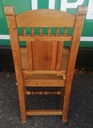 SET OF 6 RUSTIC PINE DINING CHAIRS