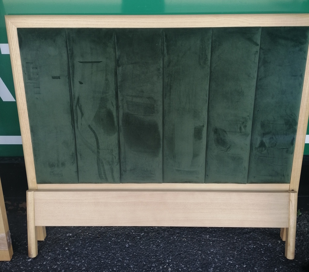 4FT BEECH / GREEN QUALITY BED FRAME