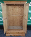 SOLID PINE WARDROBE WITH DRAWER