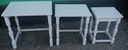 Nest of Three painted grey tables