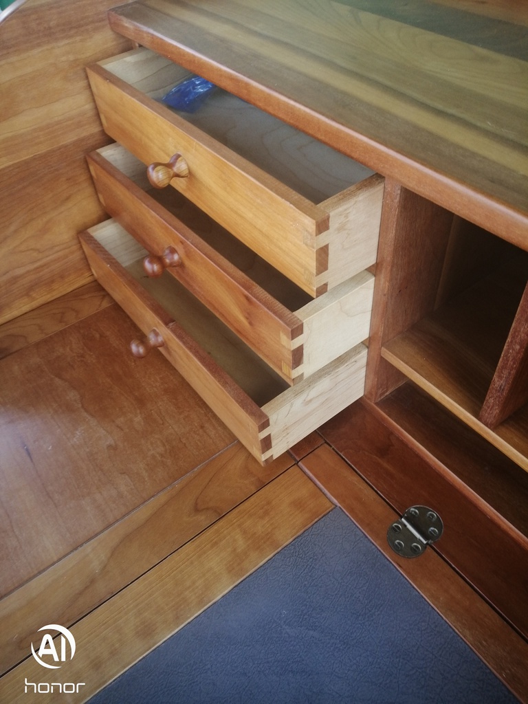 LOVELY CHERRY WOOD OPEN DESK