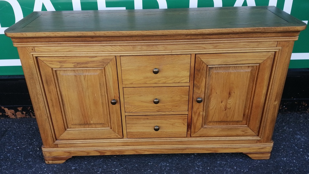 Quality triple oak sideboard