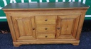 Quality triple oak sideboard