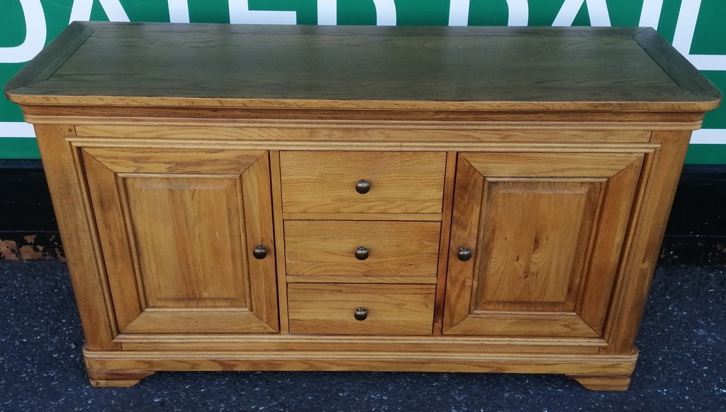 Quality triple oak sideboard