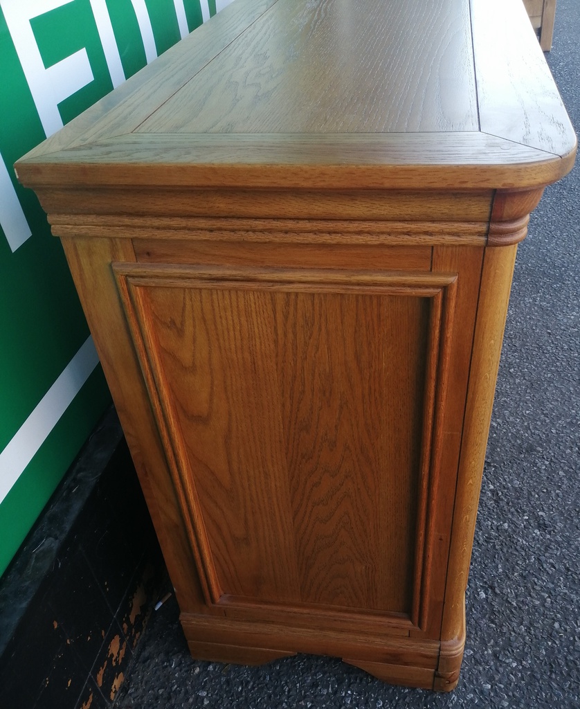 Quality triple oak sideboard