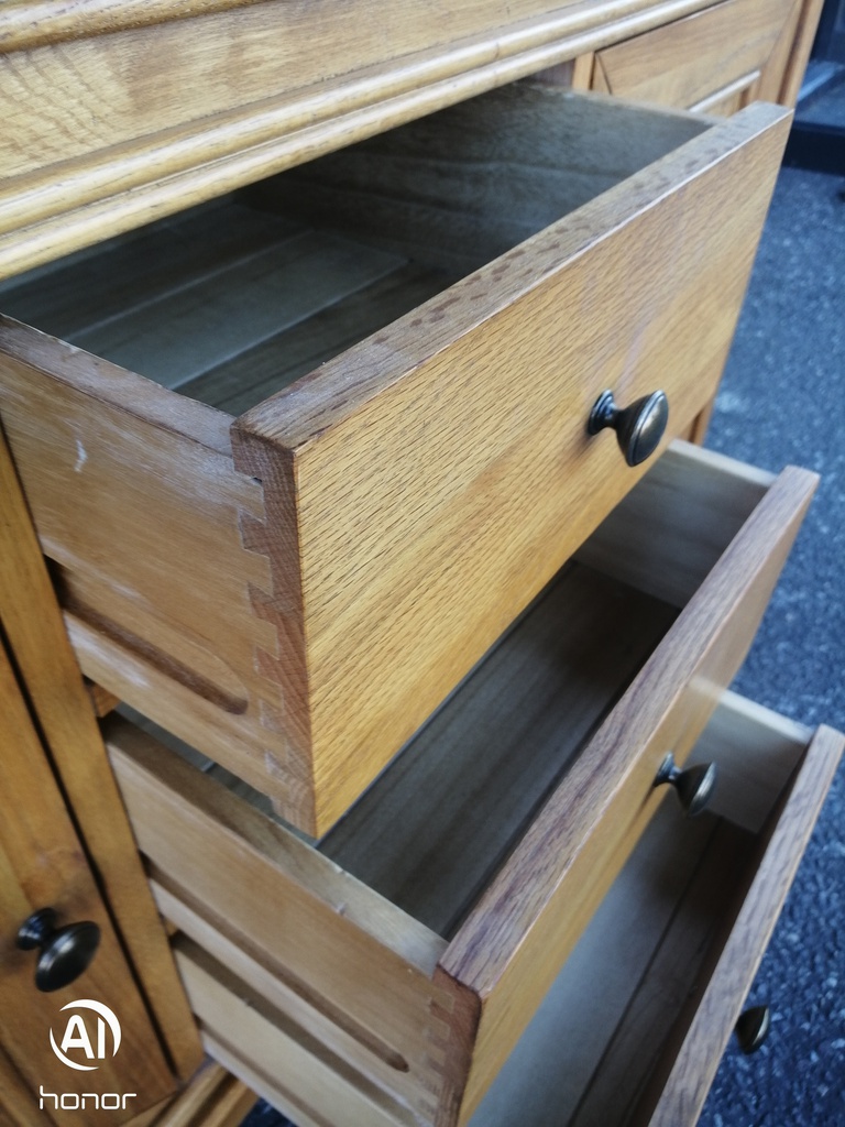 Quality triple oak sideboard