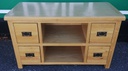 QUALITY OAK TV BENCH