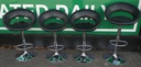 Black adjustable bar stools