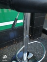 Black adjustable bar stools